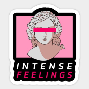 Ancient Greek statue illustration "Intense feelings" Sticker